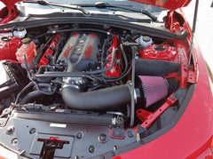 JLT 16-19 Chevrolet Camaro LT1 6.2L Black Textured Cold Air Intake Kit w/Red Filter - Tune Req - eliteracefab.com
