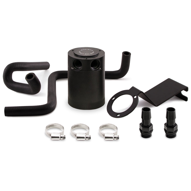 Mishimoto 2013+ Subaru BRZ / 2017+ Toyota 86 / 13-16 Scion FR-S Baffled Oil Catch Can Kit - Black - eliteracefab.com