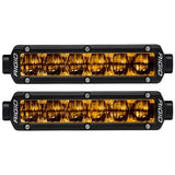 SAE J583 Compliant Selective Yellow Fog Light Pair Sr-Series Pro 6 Inch Street Legal Surface Mount Rigid Industries - 906704