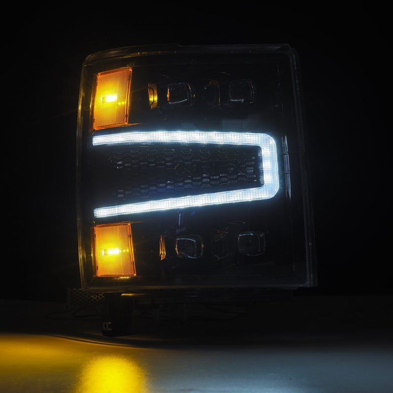 AlphaRex 880241 04-15 Chevy 1500 NOVA-Series LED Proj Headlights Alpha BL w/Activ Light/Seq Signal & SB DRL