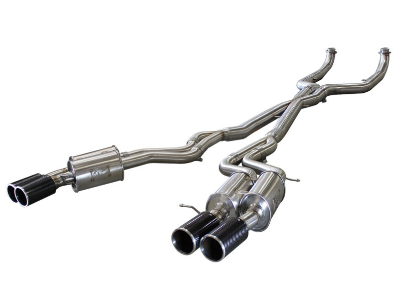 aFe MACHForce XP Exhaust 304SS Cat-Back w/ Carbon Fiber Tips 12-13 BMW M5 (F10) V8 4.4L (tt) aFe