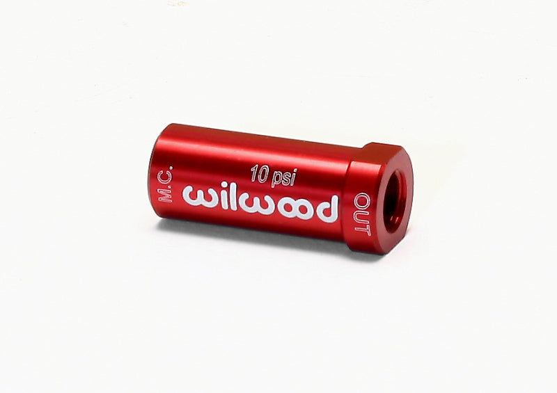 Wilwood Residual Pressure Valve - New Style 10# / Red Wilwood