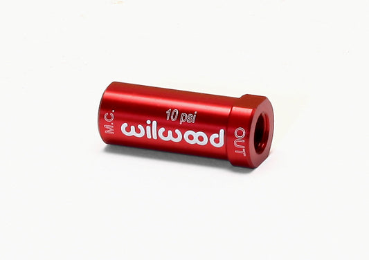 Wilwood Residual Pressure Valve - New Style 10# / Red Wilwood