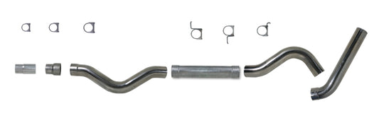 Diamond Eye KIT 5in CB MFLR RPLCMENT PIPE SGL AL: 2006-2007.5 CHEVY 6.6L 2500/3500 Diamond Eye Performance