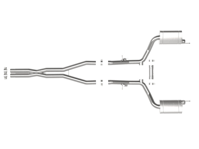 aFe MACH Force-Xp 3in 304 SS Cat-Back Exhaust 15-20 Dodge Charger Hellcat V8-6.2L (sc) / 392 V8-6.4L aFe