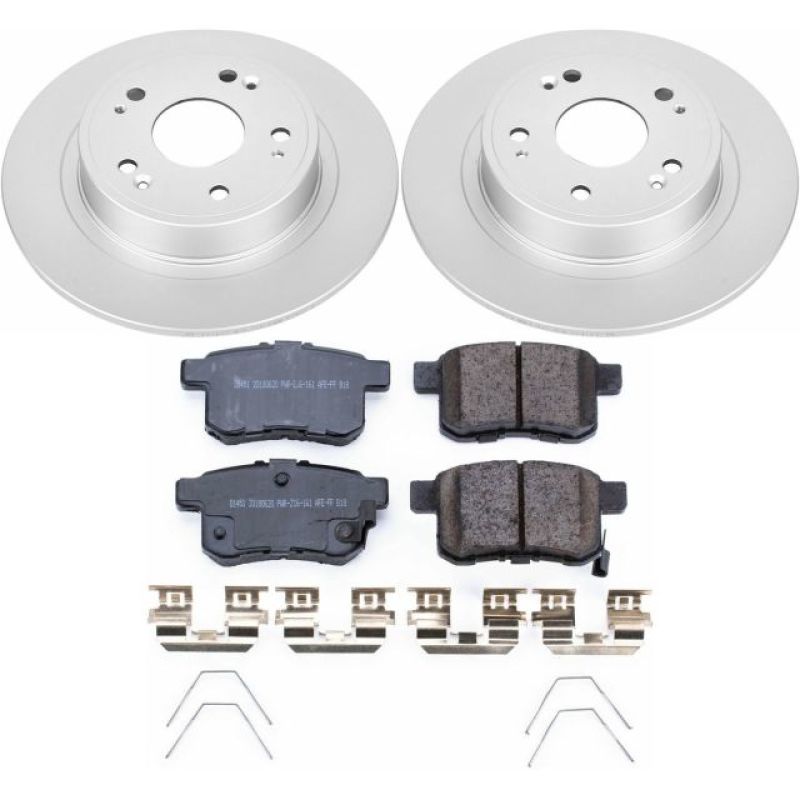 Power Stop 11-14 Acura TSX Rear Z17 Evolution Geomet Coated Brake Kit - eliteracefab.com