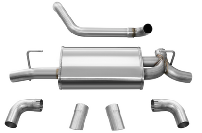 Corsa 18+ Jeep Wrangler JL 2.5in Dual Rear Turn Down Exit Sport Axle-Back Exhaust CORSA Performance