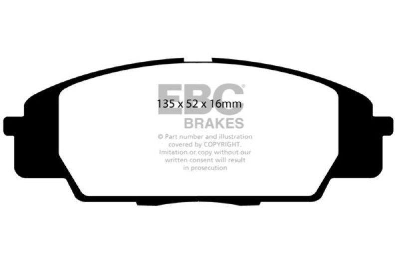 EBC 07-11 Acura CSX (Canada) 2.0 Type S Greenstuff Front Brake Pads - eliteracefab.com