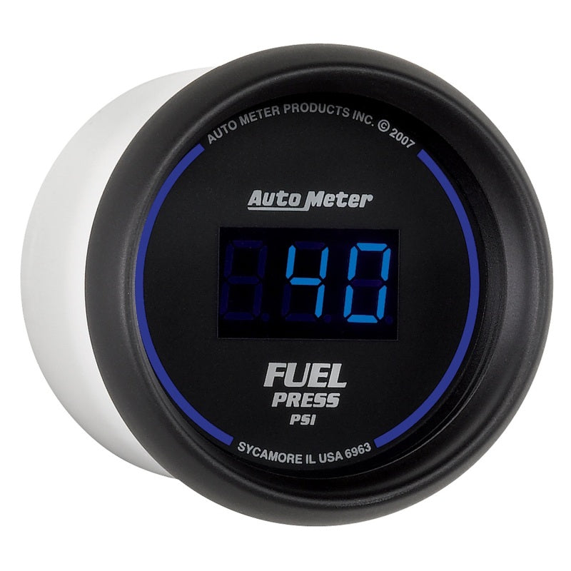 Autometer 52.4mm 1-100 PSI Black Digital Fuel Pressure Gauge 6963