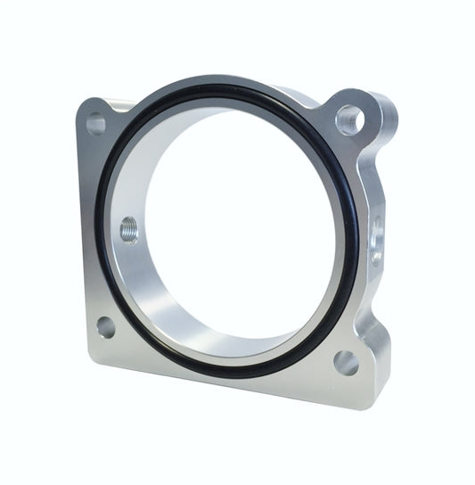 Torque Solution Throttle Body Spacer (Silver) for Ford F-150 3.5L Ecoboost/3.7L V6 - TS-TBS-028