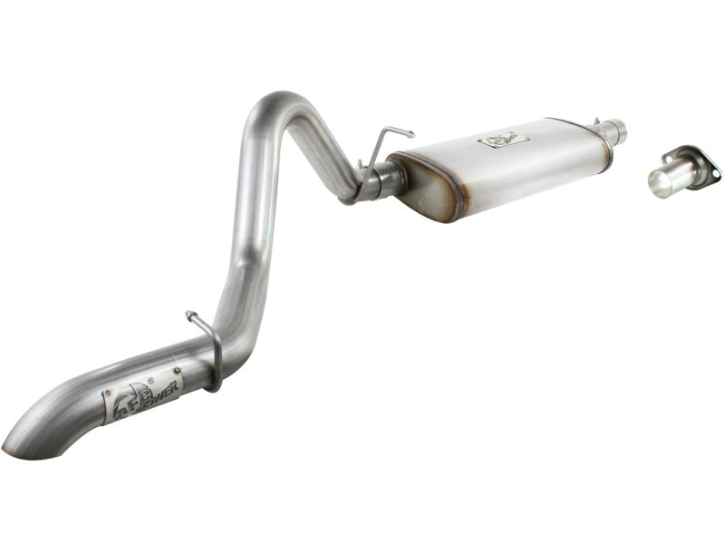 aFe MACHForce XP Exhausts Cat-Back SS-409 EXH Jeep Wrangler TJ 97-06 I6-4.0L HT - 2.5 In. - eliteracefab.com