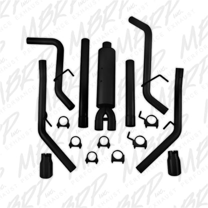 MBRP 09-14 Dodge Ram 1500 5.7L Cat-Back Dual Split Rear (Through Stock Bumper) AL - Black - eliteracefab.com