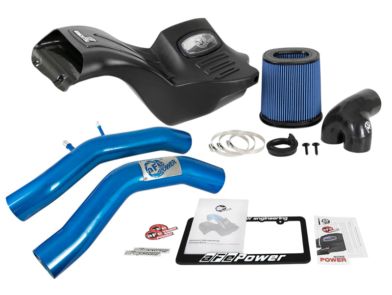 aFe Momentum XP Cold Air Intake System w/ Pro 5R Media Blue 15-19 Ford F-150 V8-5.0L - eliteracefab.com