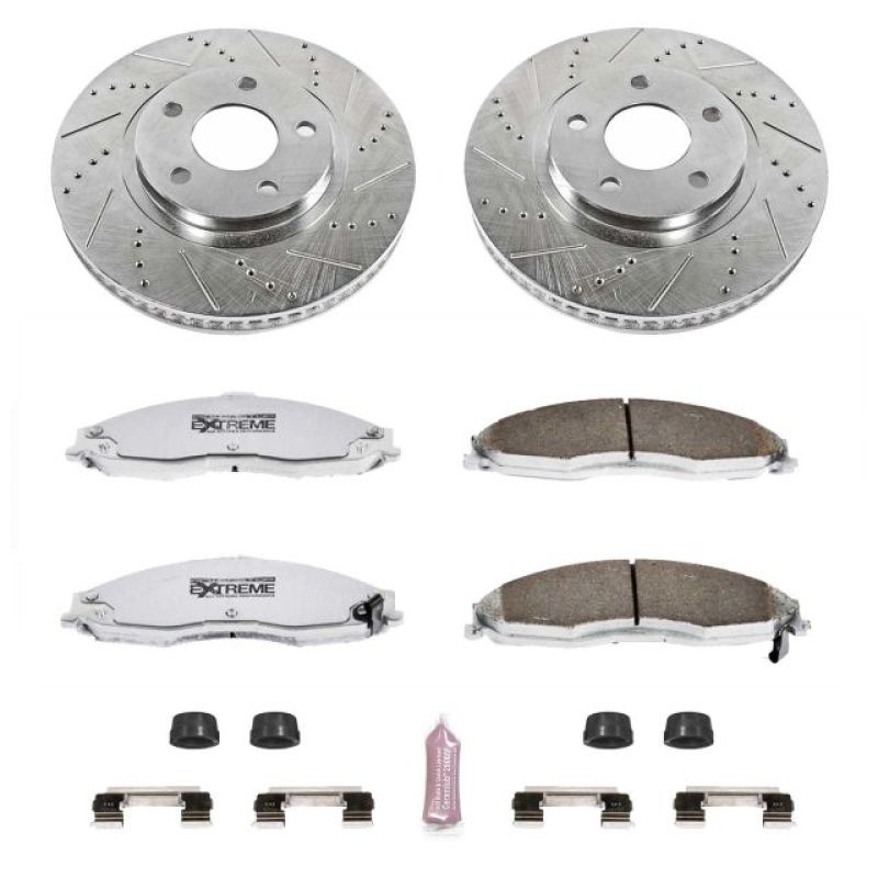 Power Stop 98-02 Chevrolet Camaro Front Z26 Street Warrior Brake Kit PowerStop