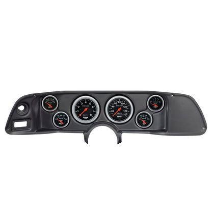 Autometer Sport-Comp 70-78 Camaro Dash Kit 6pc Tach / MPH / Fuel / Oil / WTMP / Volt 7022-SC
