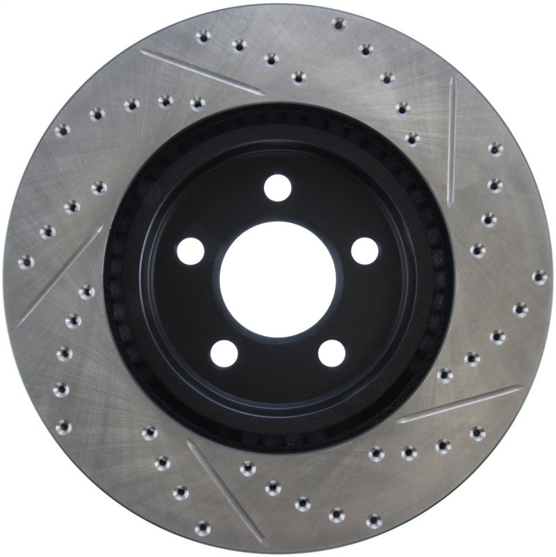 StopTech 05-13 Chrysler300/300C / 09-12 Dodge Challenger Front Right Drilled & Slotted Rotor Stoptech