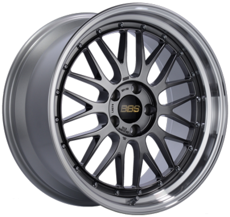 BBS LM 19x9.5 5x120 ET35 Diamond Black Center Diamond Cut Lip Wheel -82mm PFS/Clip Required BBS