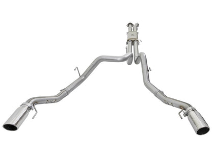 aFe MACHForce XP Exhaust Cat-Back SS-409 2017 Ford F-150 Raptor V6-3.5L (tt) w/ Polished Tips aFe