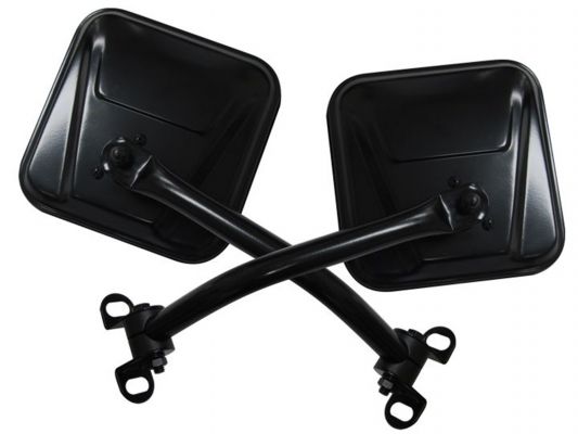 Rampage 1976-1983 Jeep CJ5 Mirror Kit - Stainless - eliteracefab.com