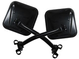 Rampage 1976-1983 Jeep CJ5 Mirror Kit - Black