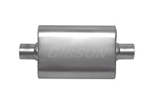 Load image into Gallery viewer, Gibson CFT Superflow Center/Center Oval Muffler - 4x9x13in/2.25in Inlet/2.25in Outlet - Stainless Gibson