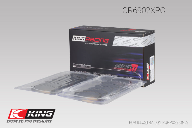 King Nissan VQ35HR/VQ37VHR/VR30DTT (Size STDX) pMaxKote Rod Bearing Set - eliteracefab.com