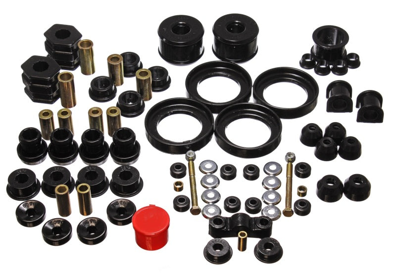 Energy Suspension 96-00 Honda Civic/CRX Black Hyper-Flex Master Bushing Set - eliteracefab.com