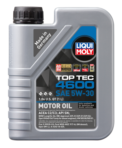 LIQUI MOLY 1L Top Tec 4600 Motor Oil 5W30 LIQUI MOLY