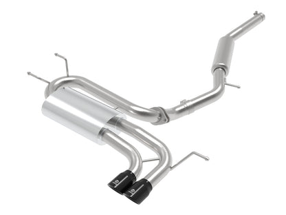 aFe Takeda 2-1/2in SS-304 Cat-Back Exhausts w/ Black Tip 16-19 Mazda MX-5 Miata ND 2.0T aFe