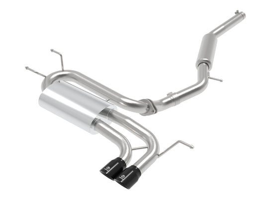 aFe Takeda 2-1/2in SS-304 Cat-Back Exhausts w/ Black Tip 16-19 Mazda MX-5 Miata ND 2.0T aFe