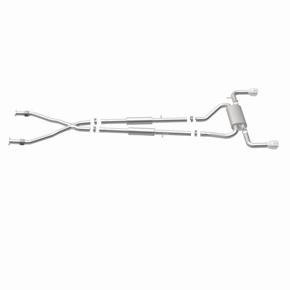 MagnaFlow 14 Infiniti Q50 V6 3.7L Cat-Back Polished Stainless Tips Dual Split Rear Exit Exhaust Magnaflow