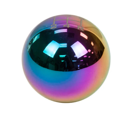 NRG Universal Ball Style Shift Knob - Heavy Weight 480G / 1.1Lbs. - Multi-Color/Neochrome (5 Speed) - SK-300MC-3-W NRG