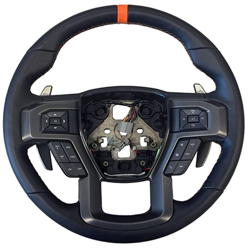 Ford Racing 2015-2017 F-150 Raptor Performance Steering Wheel Kit - Orange Sightline - eliteracefab.com