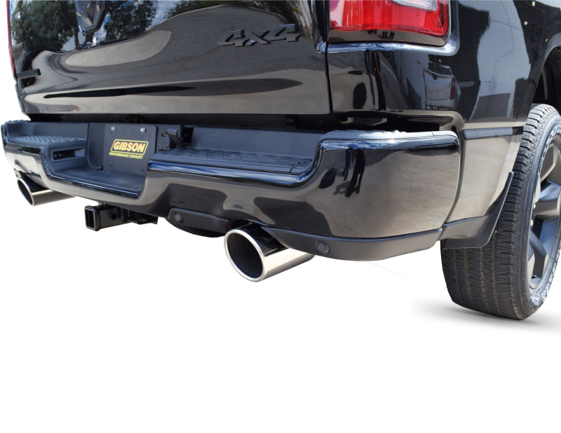 Gibson 2019 Ram 1500 Big Horn 5.7L 2.5in Cat-Back Dual Split Exhaust - Stainless - eliteracefab.com