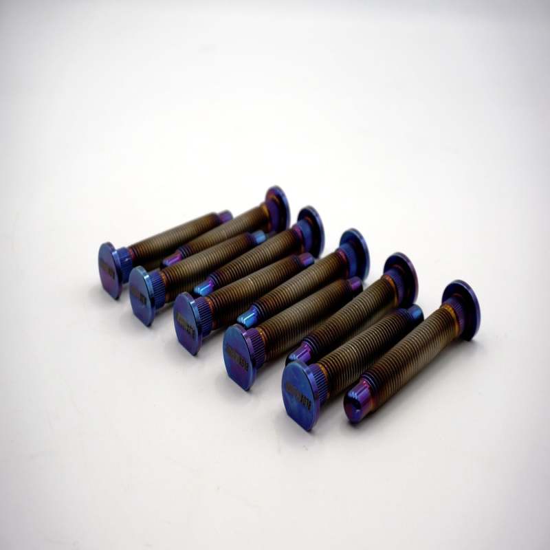 BLOX Racing Titanium Extended Wheel Studs M12X1.5mm 10Pcs Honda Fitment - Burnt - eliteracefab.com