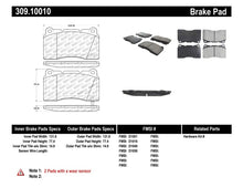 Load image into Gallery viewer, STOPTECH PERFORMANCE 04-07 STI / 03-06 EVO / 08-10 EVO / 10+ CAMARO FRONT BRAKE PADS, 309.10010 - eliteracefab.com