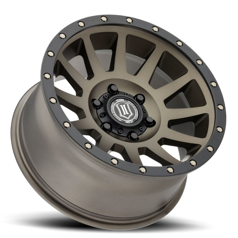 ICON Compression 17x8.5 6x135 6mm Offset 5in BS 87.1mm Bore Bronze Wheel - eliteracefab.com