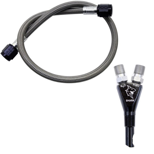 Nitrous Express Shark SHO 400 HP EFI Nozzle W/ 2Ft SHO Hose - 90019