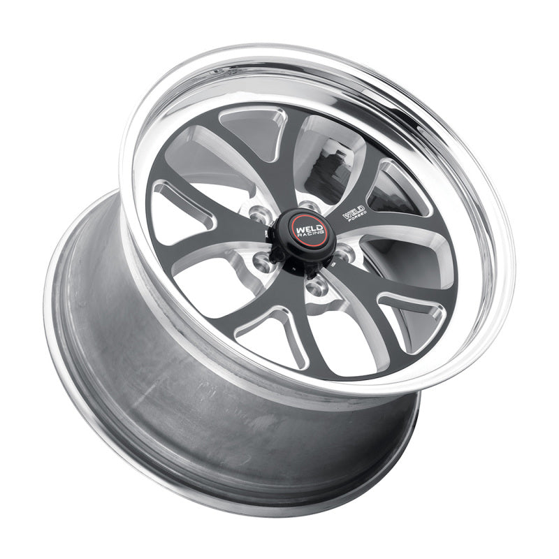 Weld S76 RT-S 18x5 / 5x112 BP / 5.1in BS / -23 Offset Black Center Wheel (High Pad) - Non-Beadlock