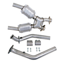 Load image into Gallery viewer, BBK 99-04 Mustang 4.6 GT / Cobra High Flow X Pipe With Catalytic Converters - 2-1/2 - eliteracefab.com