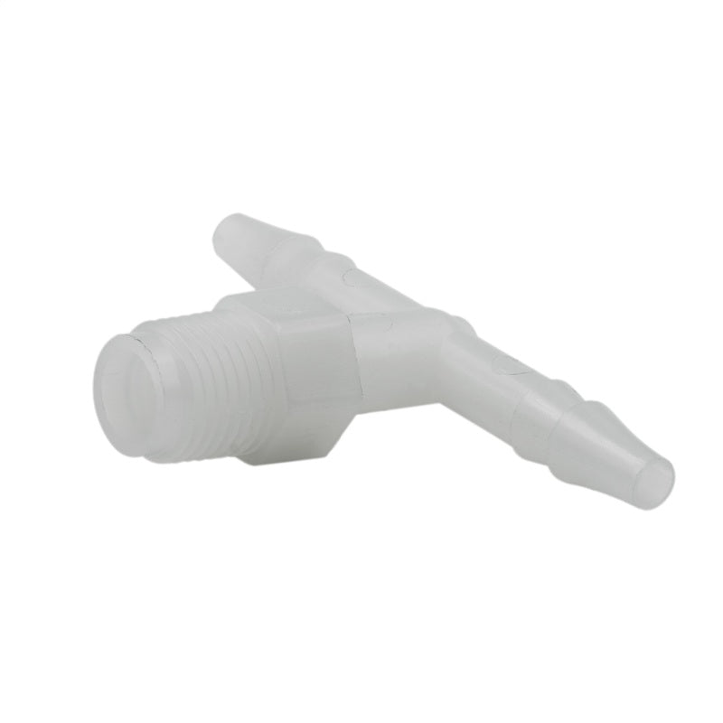 Autometer Fitting Tee 1/4in Hose to 1/8in NPT Male - Nylon 3276