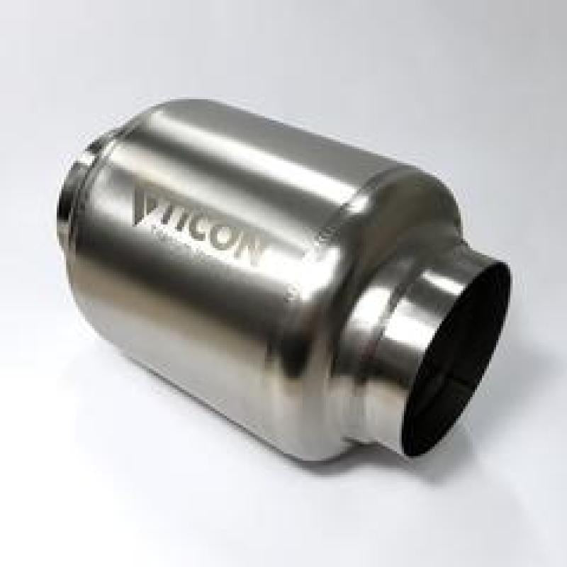 Ticon Industries 7in OAL 2.5in In/Out Ultralight Titanium Muffler Ticon