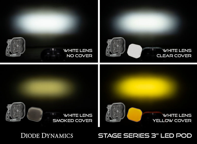 Diode Dynamics SS3 LED Pod Cover Standard Clear Diode Dynamics