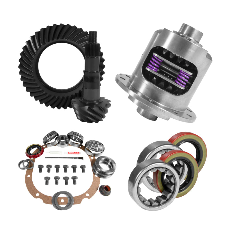 Yukon 8.8in Ford 3.27 Rear Ring & Pinion Install Kit 31 Spline Positraction 2.53in Axle Bearings Yukon Gear & Axle