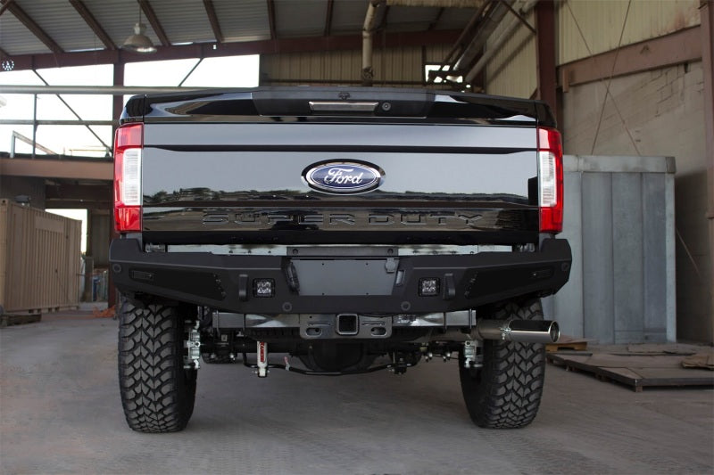 Addictive Desert Designs 17-18 Ford F-250 HoneyBadger Rear Bumper w/ Backup Sensor Cutouts Addictive Desert Designs