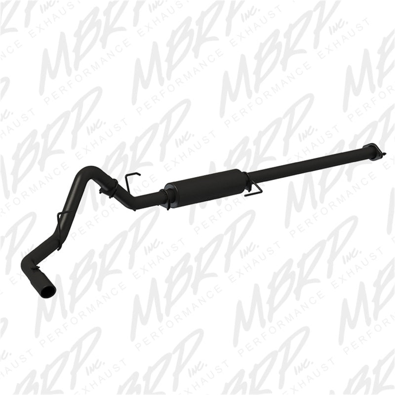 MBRP 2015 Ford F-150 2.7L / 3.5L EcoBoost 3in Cat Back Single Side Black Exhaust System - eliteracefab.com