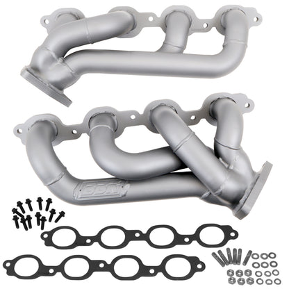 BBK 14-18 GM Truck 5.3/6.2 1 3/4in Shorty Tuned Length Headers - Titanium Ceramic BBK