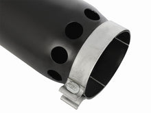 Load image into Gallery viewer, aFe MACHForce XP Cat-Back SS-304 5in Interooled Exhaust Tip 5in In x 6in Outx16inL Bolt-On Right Blk - eliteracefab.com