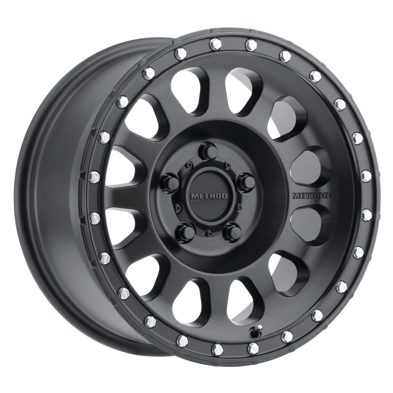 Method MR315 17x8.5 0mm Offset 5x5 71.5mm CB Matte Black Wheel - eliteracefab.com