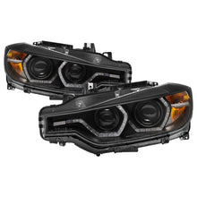 Load image into Gallery viewer, Spyder 12-14 BMW F30 3 Series 4DR Projector Headlights - LED DRL - Black (PRO-YD-BMWF3012-DRL-BK) - eliteracefab.com
